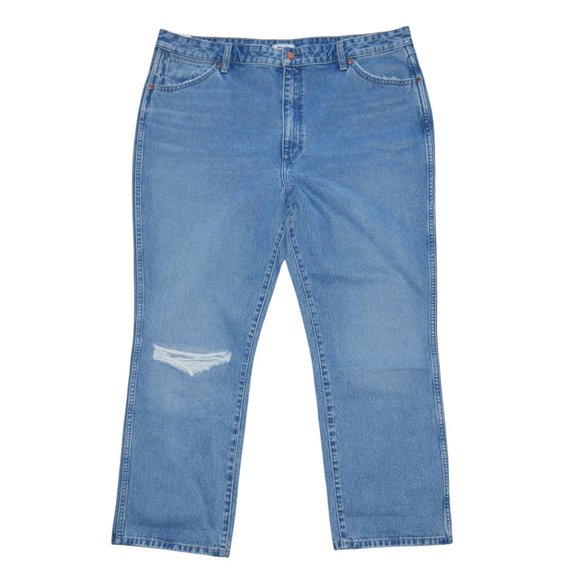 Wrangler Women's Wild West 603 High Rise Distressed Cropped Jeans Size 34x28 - Picture 14 of 16